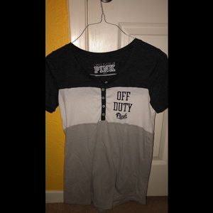 Victoria’s Secret pink shirt